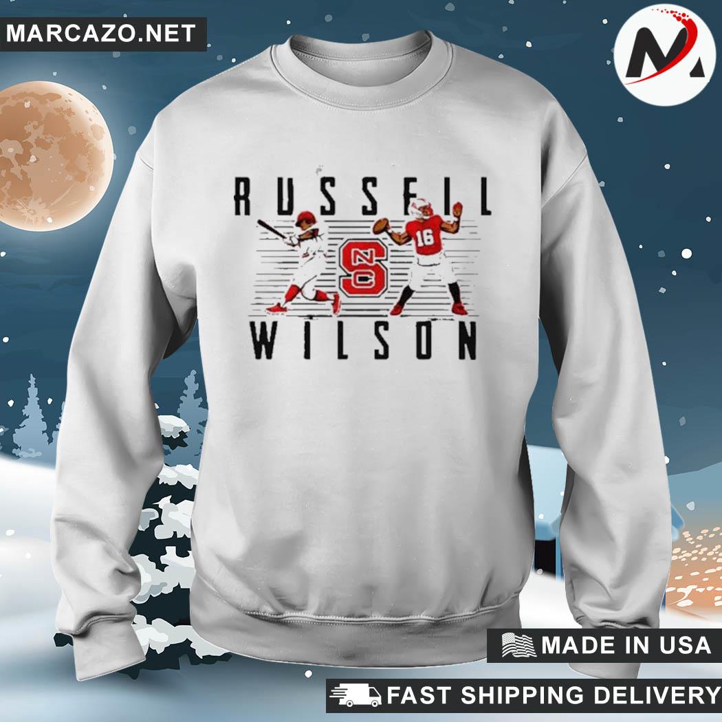 Russell Wilson Nc State Football And Baseball Shirt,Sweater, Hoodie, And  Long Sleeved, Ladies, Tank Top