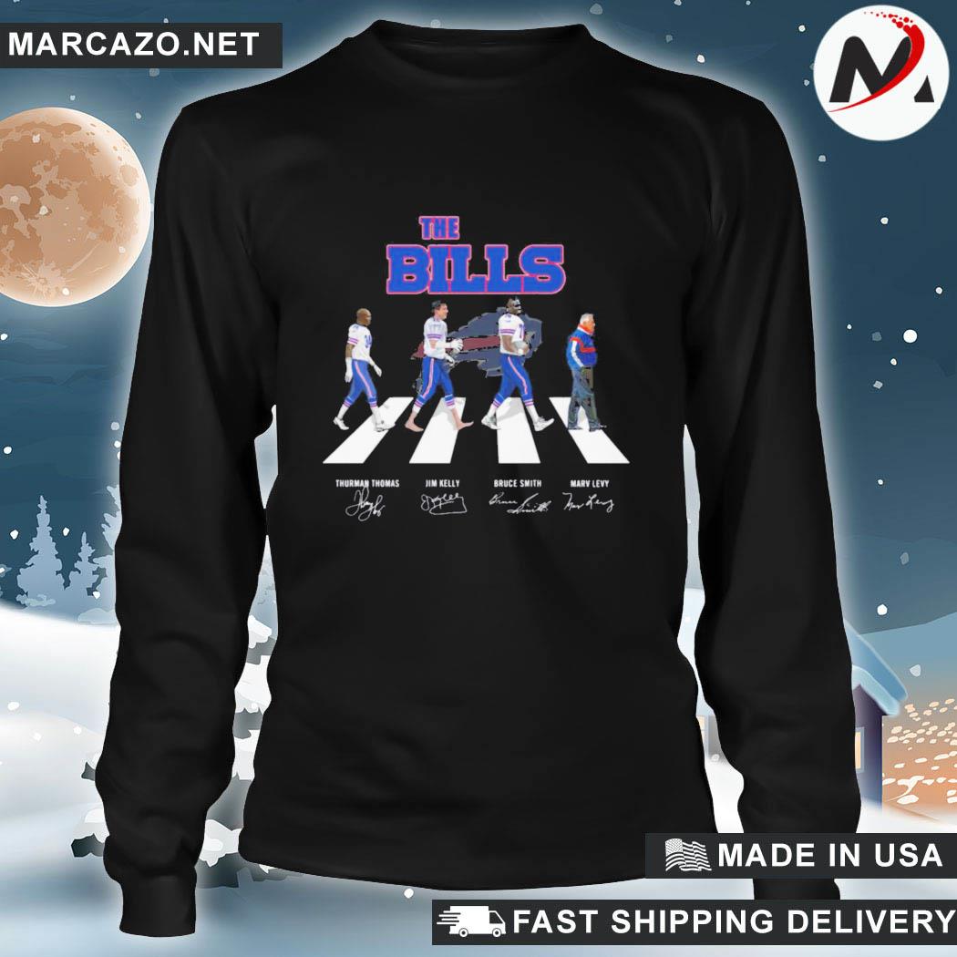 Buffalo Bills City Jim Kelly Thurman Thomas and Bruce Smith signatures shirt,  hoodie, longsleeve, sweatshirt, v-neck tee