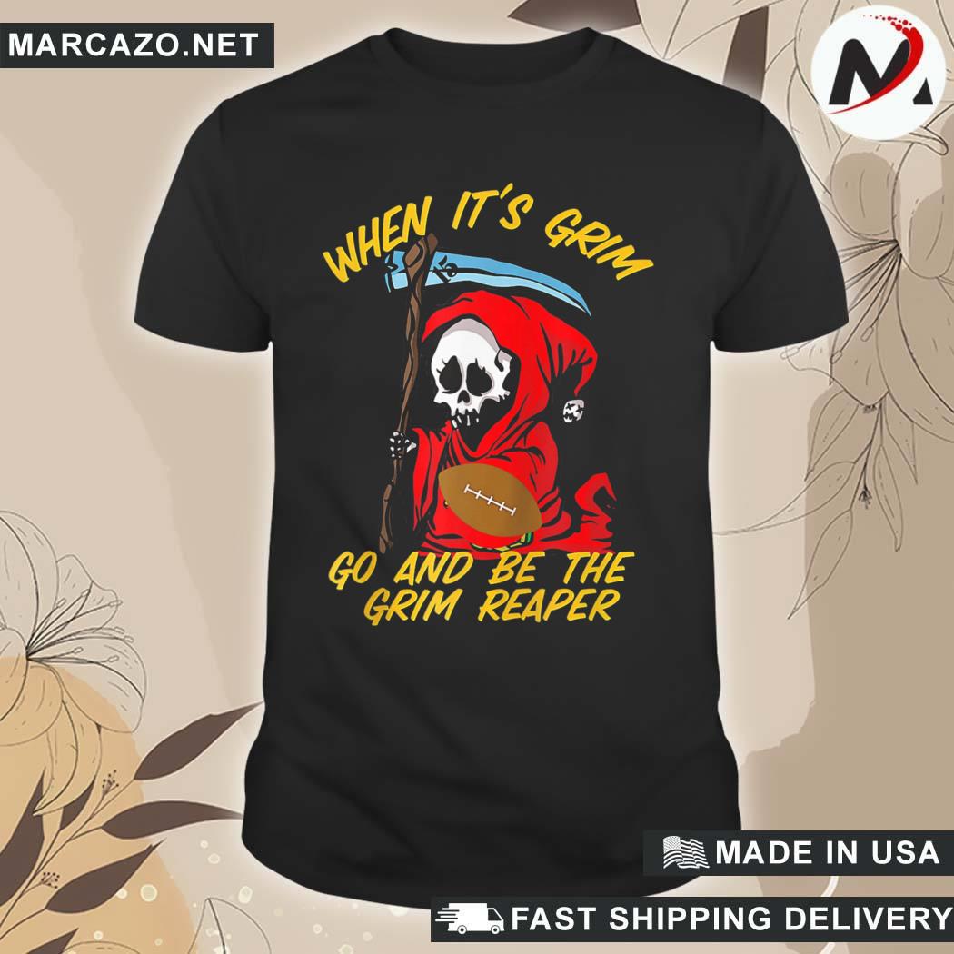 When it's grim be the grim reaper 13 second Kansas city Chiefs vintage shirt