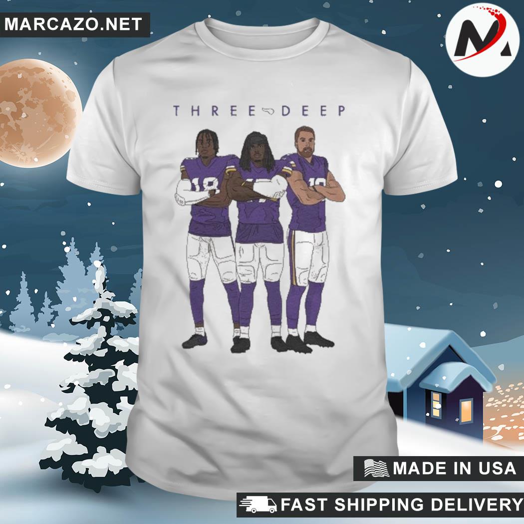 Three Deep Minnesota Vikings T-Shirt