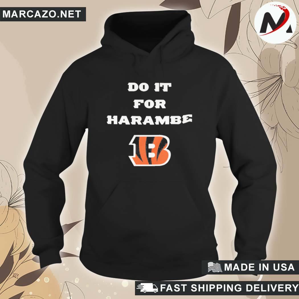 Official Do it for harambe bengals want to wins for harambe shirt, hoodie,  sweater, long sleeve and tank top