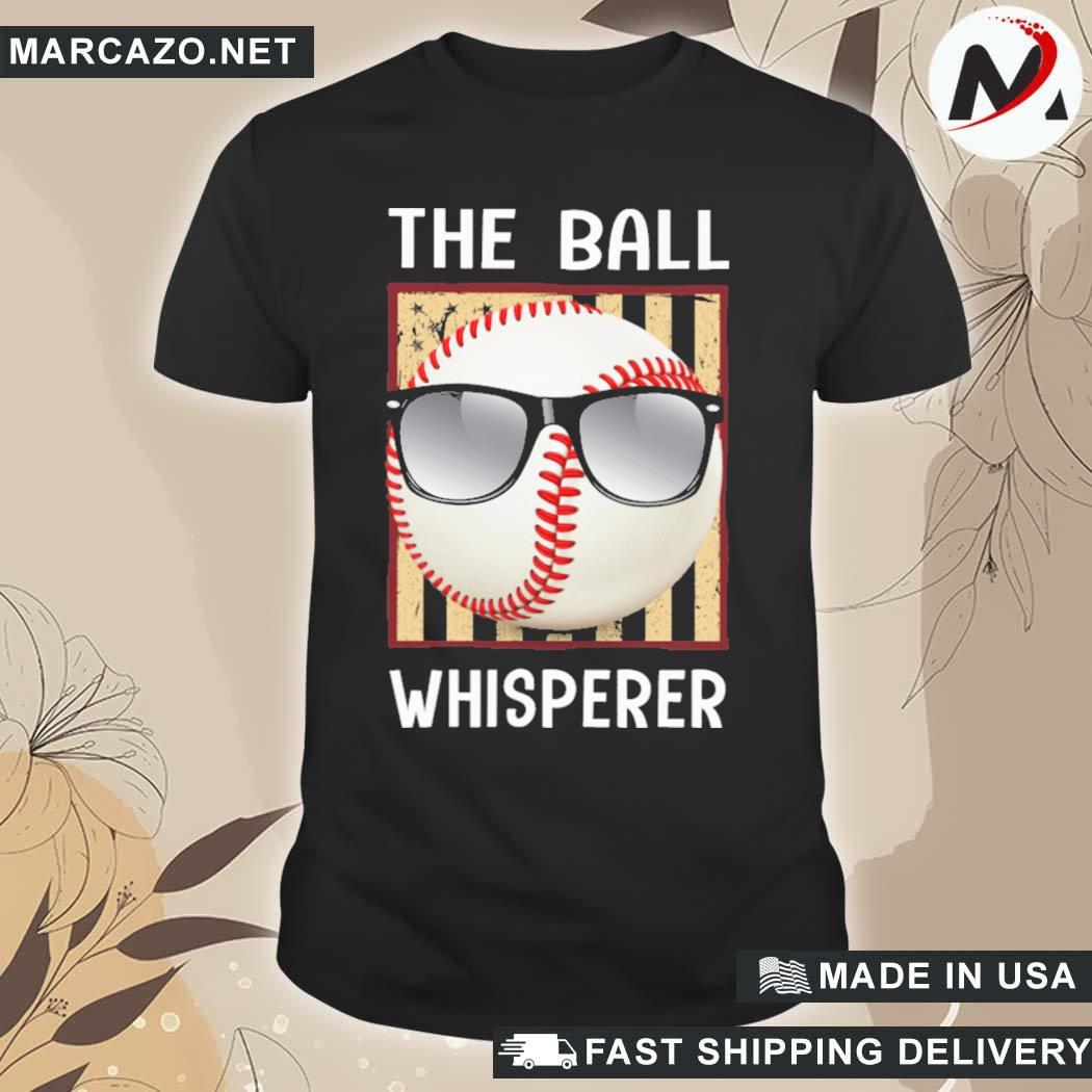 Official the Ball Whisperer American Flag Retro T-Shirt