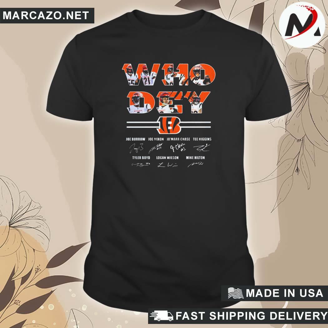 Who Dey Chase Burrow And Mixon Cincinnati Bengals Shirt, hoodie, sweater, long  sleeve and tank top