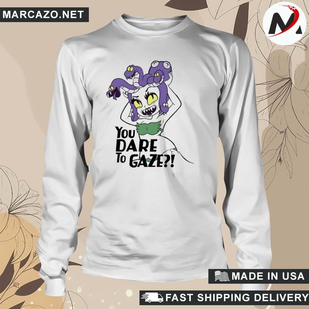 Cuphead Cala Maria Medusa You Dare To Gaze T-Shirt, hoodie, sweater ...