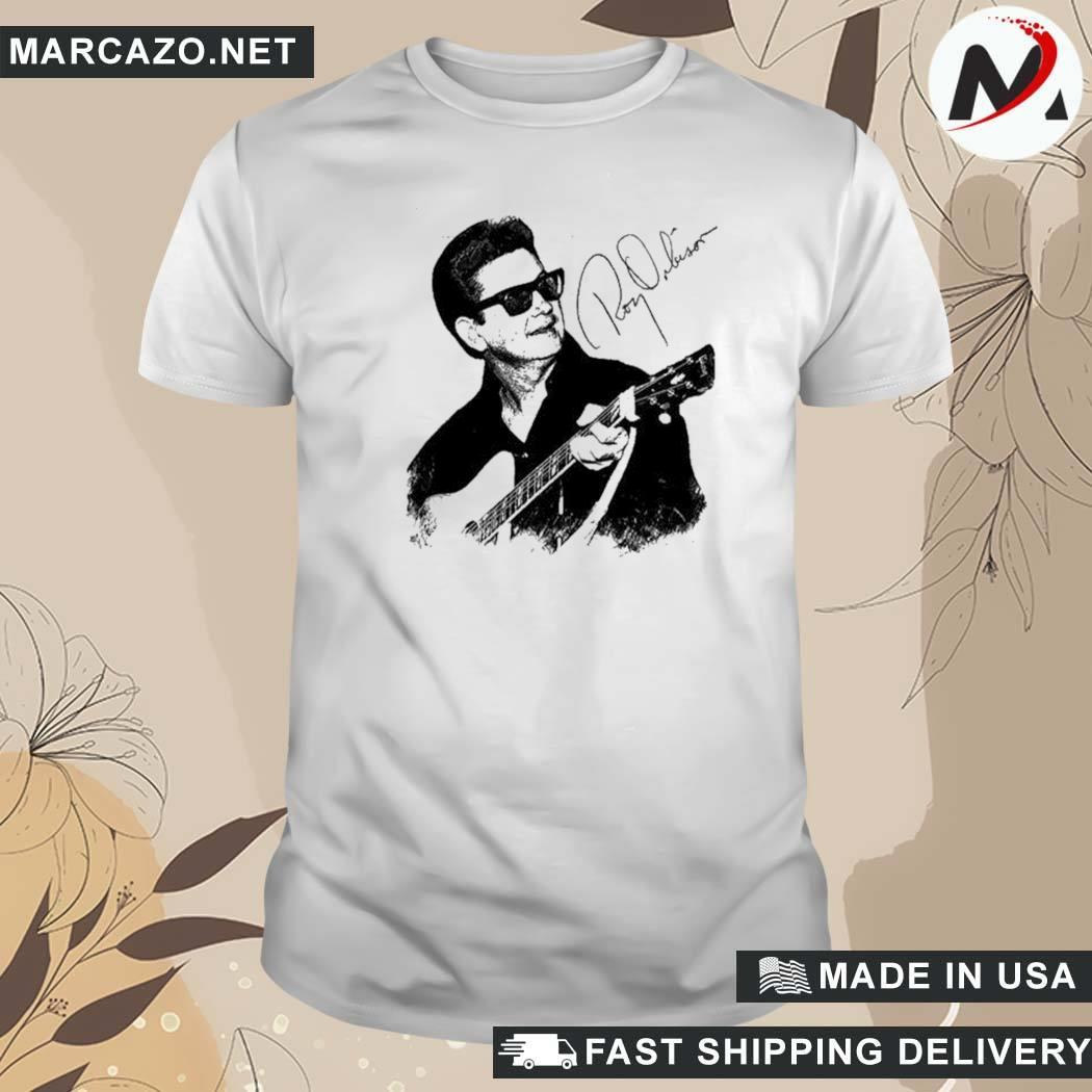 Official Black Style Roy Orbison Signature T-Shirt