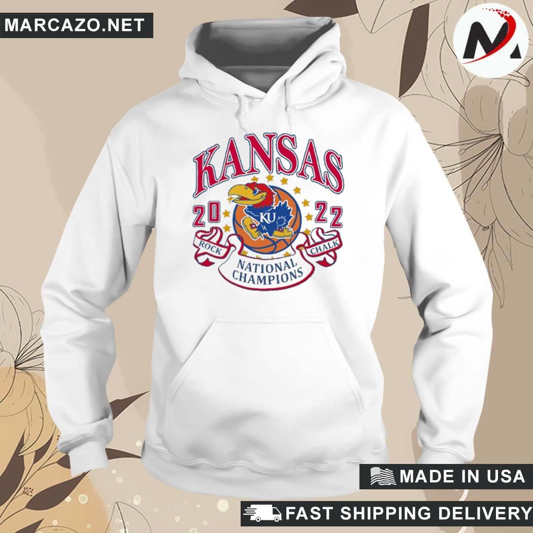 Official Charlie Hustle Kansas Jayhawks 2022 National Champions T-Shirt hoodie