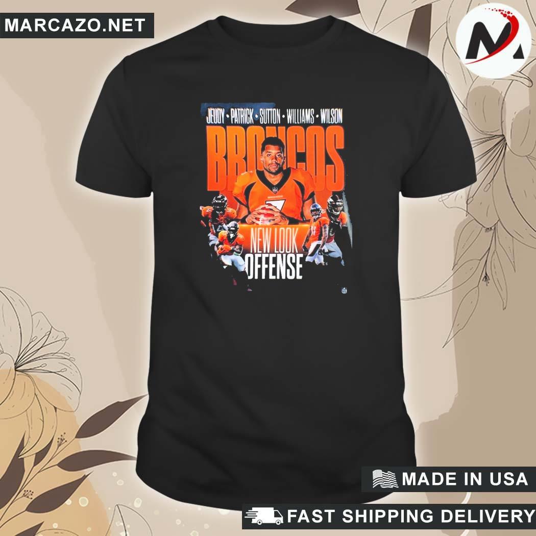 Russell Wilson A New Era Denver Broncos Design Style T Shirt