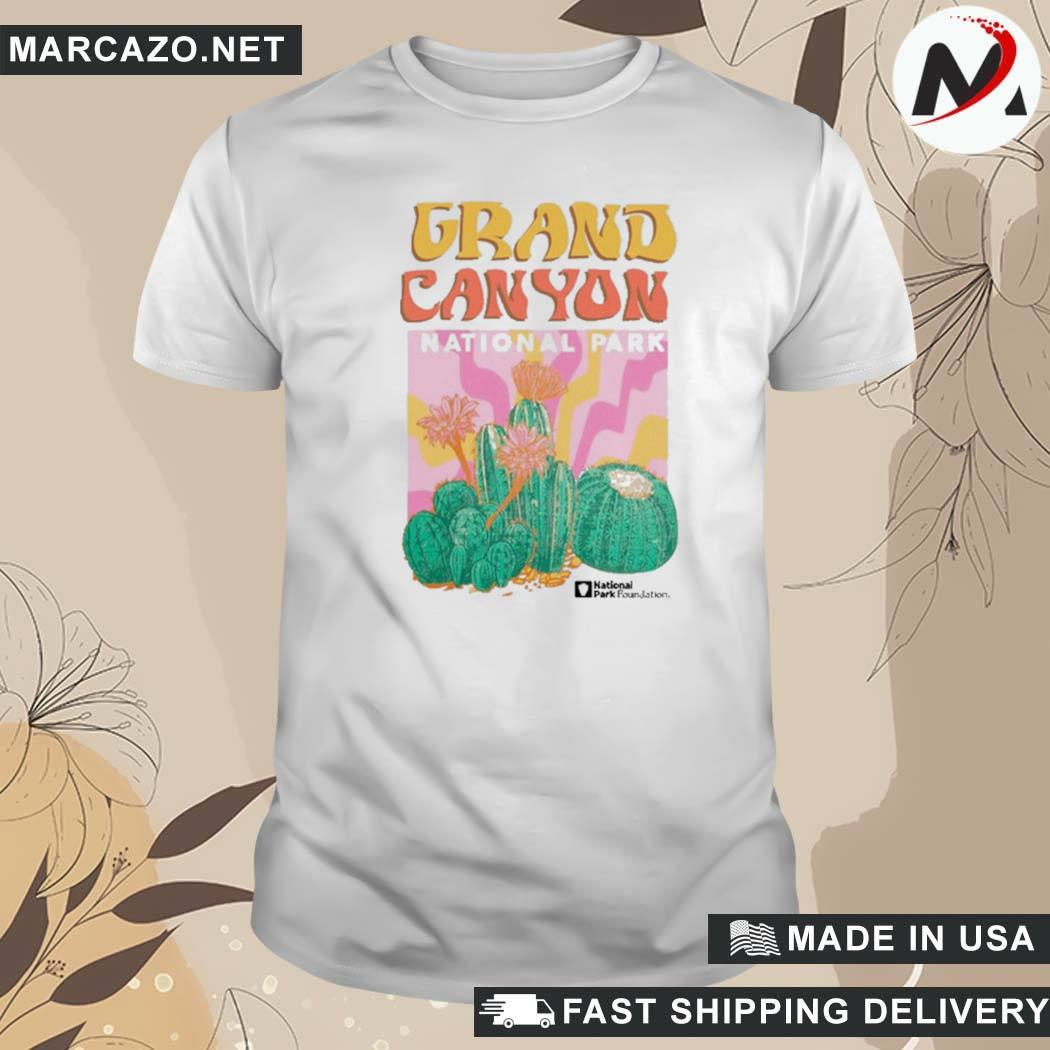 Official Grand Canyon National Parks Psychedelic Cacti Bad Bunny T-Shirt