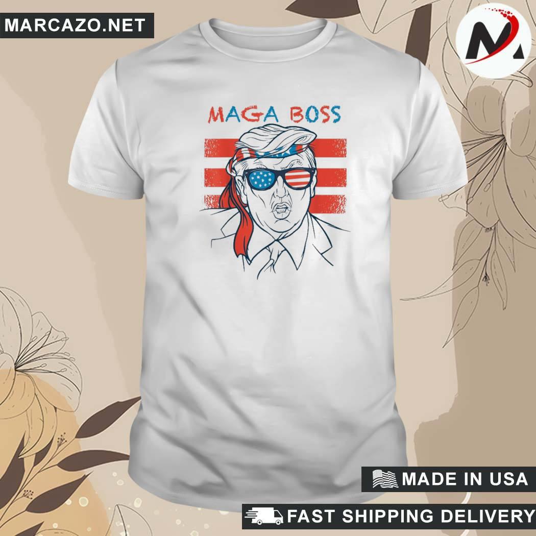 Official The Maga Boss Trump Maga Boss T-Shirt