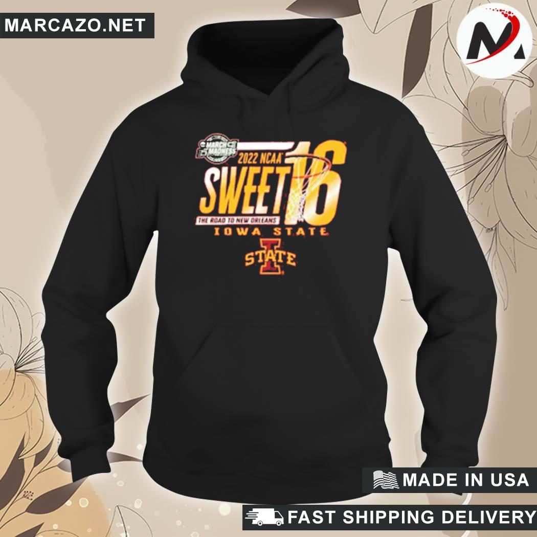 Official Blue 84 Iowa State Cyclones 2022 Sweet 16 Dried Spice T-Shirt hoodie