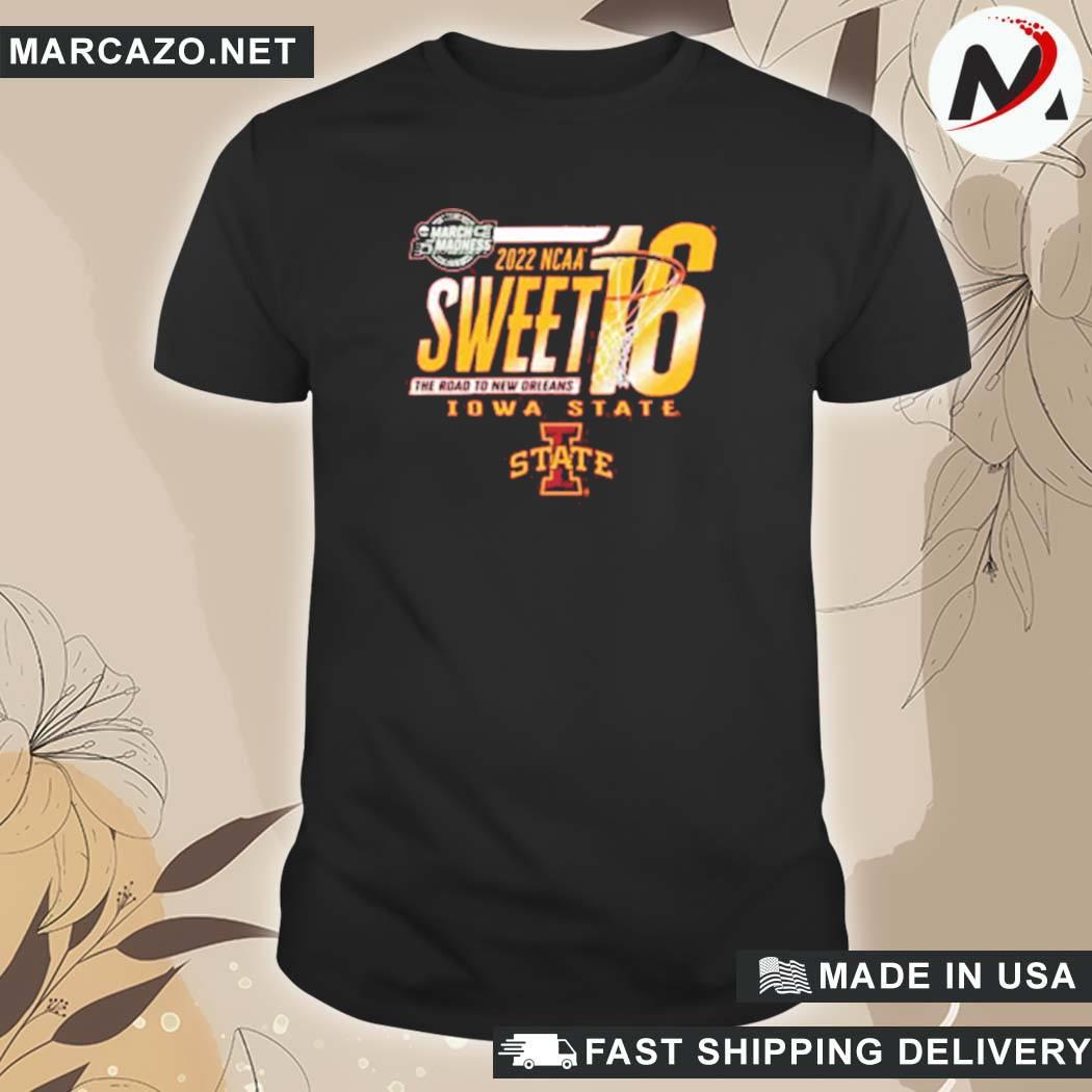 Official Blue 84 Iowa State Cyclones 2022 Sweet 16 Dried Spice T-Shirt