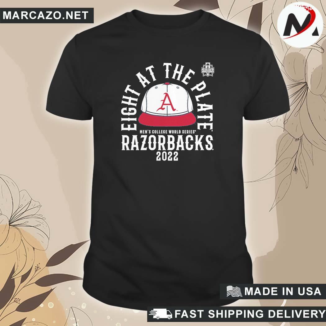Official Branded Black Arkansas Razorbacks 2022 Ncaa Baseball College World Series T-Shirt