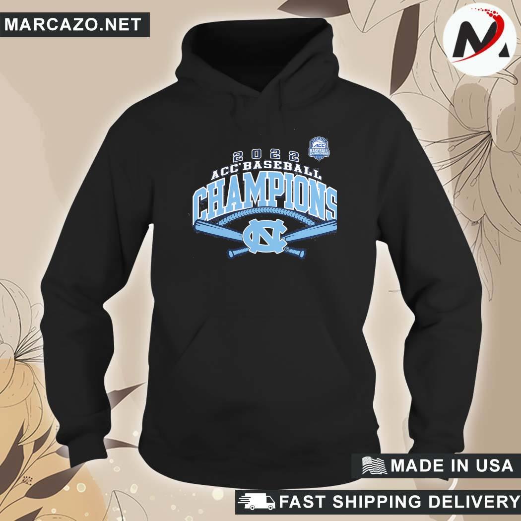Official Branded North Carolina Tar Heels 2022 Acc Baseball Conference Tournament Champions T-Shirt hoodie