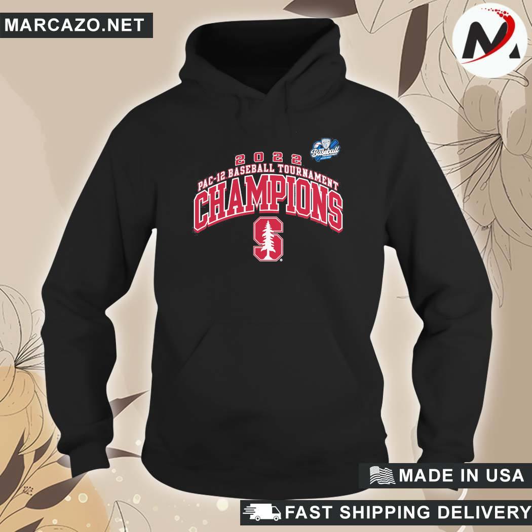 Official Branded Stanford Cardinal 2022 Pac12 Baseball Conference Tournament Champions T-Shirt hoodie