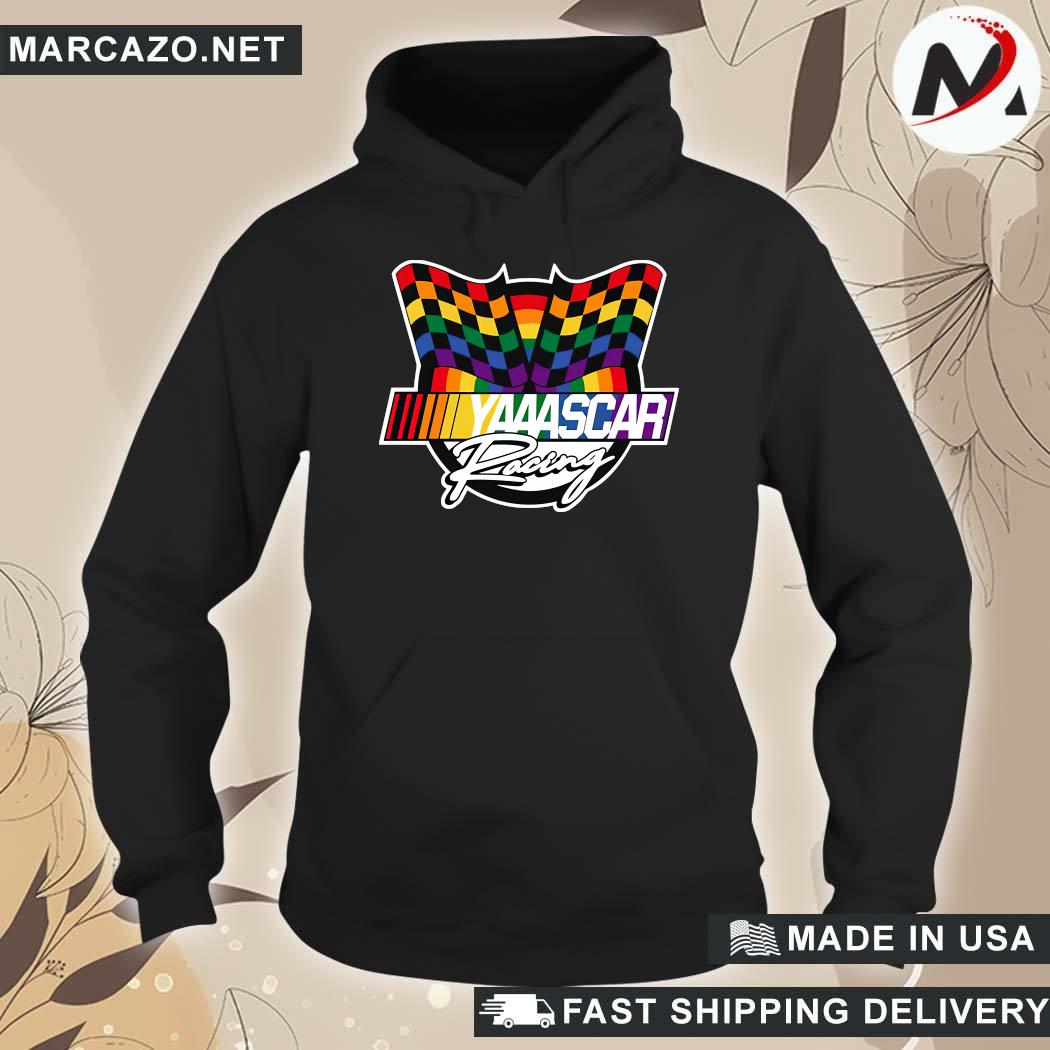 Official Nascar Checkered Flag Yaaascar T-Shirt hoodie