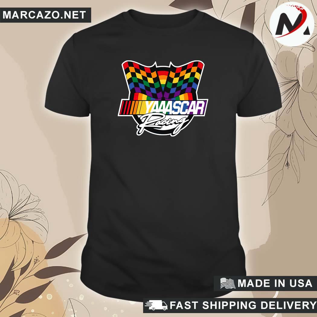 Official Nascar Checkered Flag Yaaascar T-Shirt