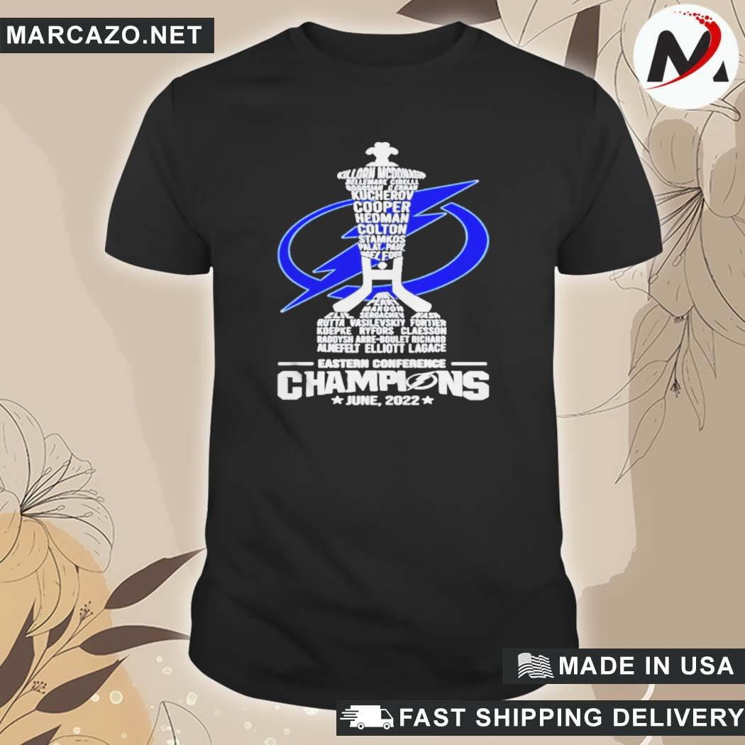 Official Tampa Bay Lightning Cup Eastern Conference Champions June 2022 T-Shirt