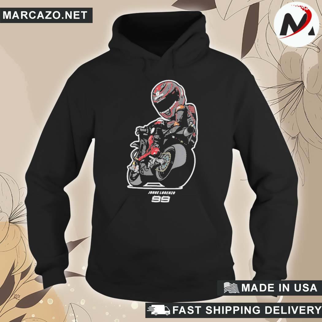 Official The Legend Jorge Lorenzo Motor Racing T-Shirt hoodie