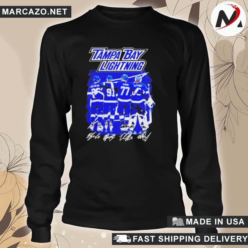 Tampa Bay Lightning Abbey Road Nikita Kucherov Victor Hedman Ross Colton  Andrei Vasilevskiy signatures shirt, hoodie, sweater, long sleeve and tank  top