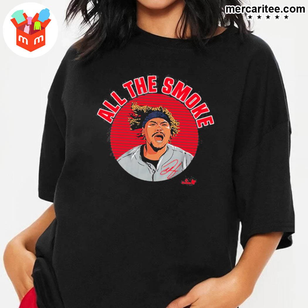 Josh Naylor: All The Smoke, Adult T-Shirt / Extra Large - MLB - Sports Fan Gear | breakingt