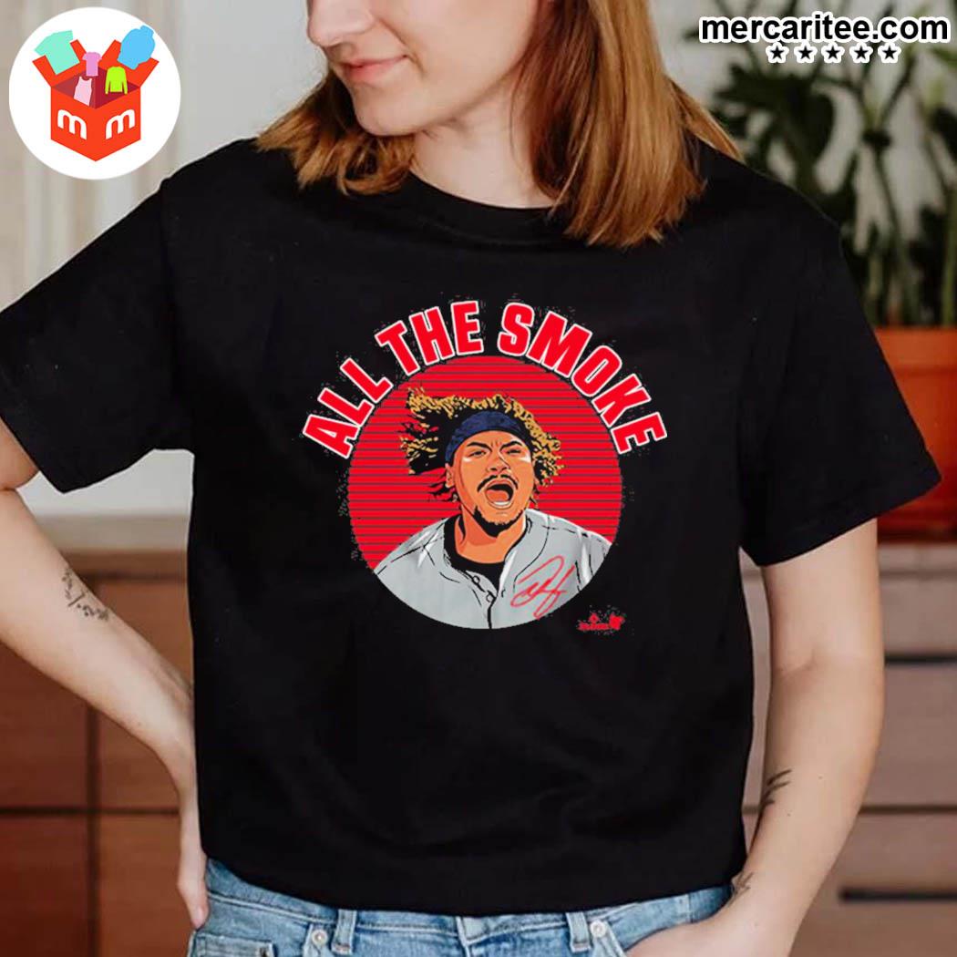 Josh Naylor: All The Smoke, Adult T-Shirt / Extra Large - MLB - Sports Fan Gear | breakingt