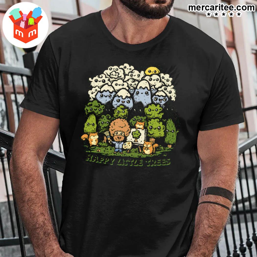 Official Happy Little Trees Bob Ross T-Shirt
