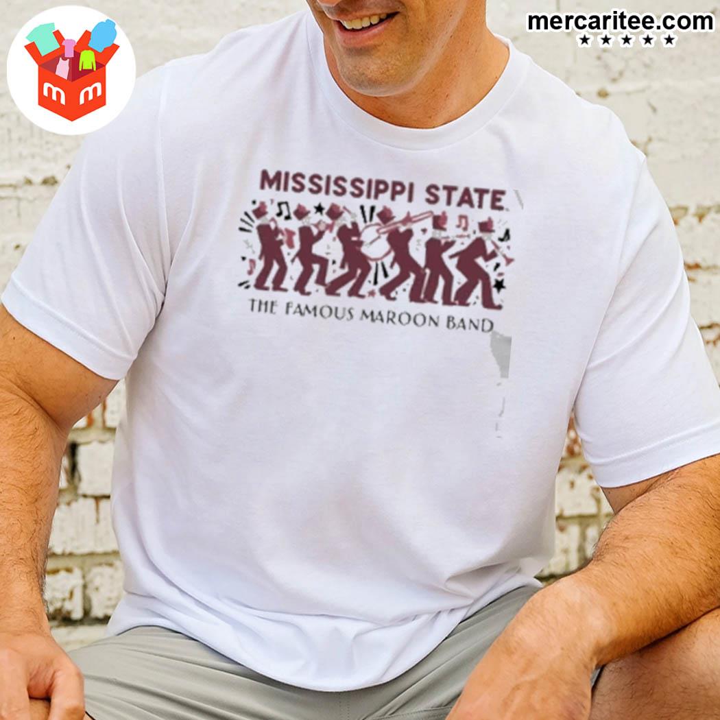 Awesome the famous maroon band mississippi state t-shirt