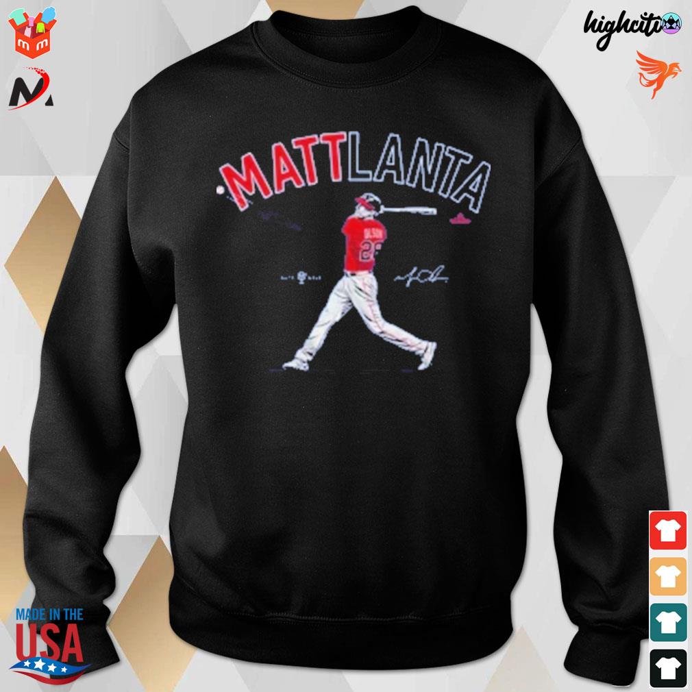 Matt Olson Atlanta Braves MLB signature shirt, hoodie, sweater and