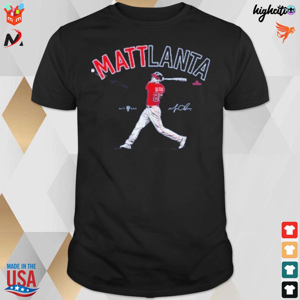 Matt Olson Atlanta Braves First Base Signature Shirt, hoodie, sweater, long  sleeve and tank top