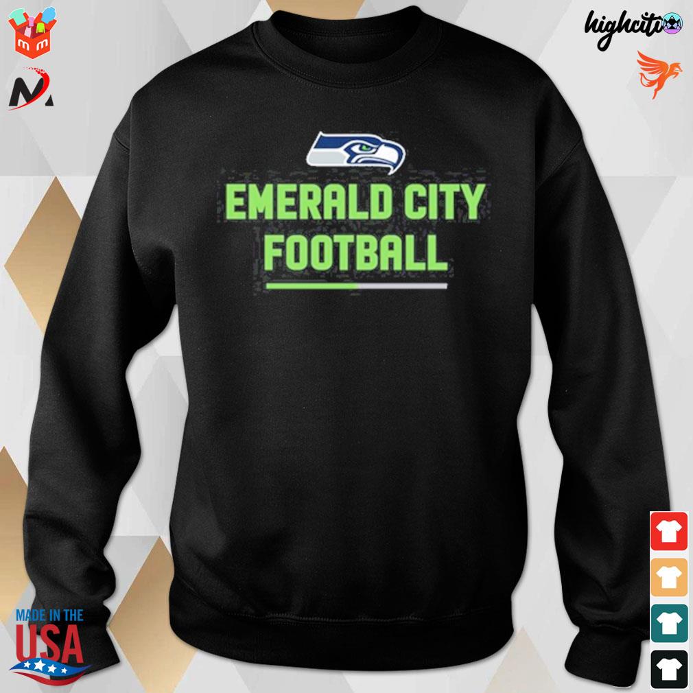 Emerald City Football Logo Seattle Seahawks T-shirt, hoodie, sweater, long  sleeve and tank top