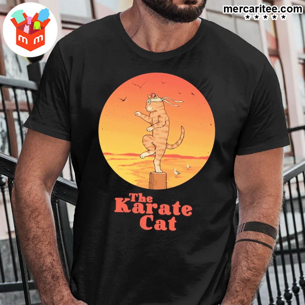 Official the karate cat karate kid t-shirt