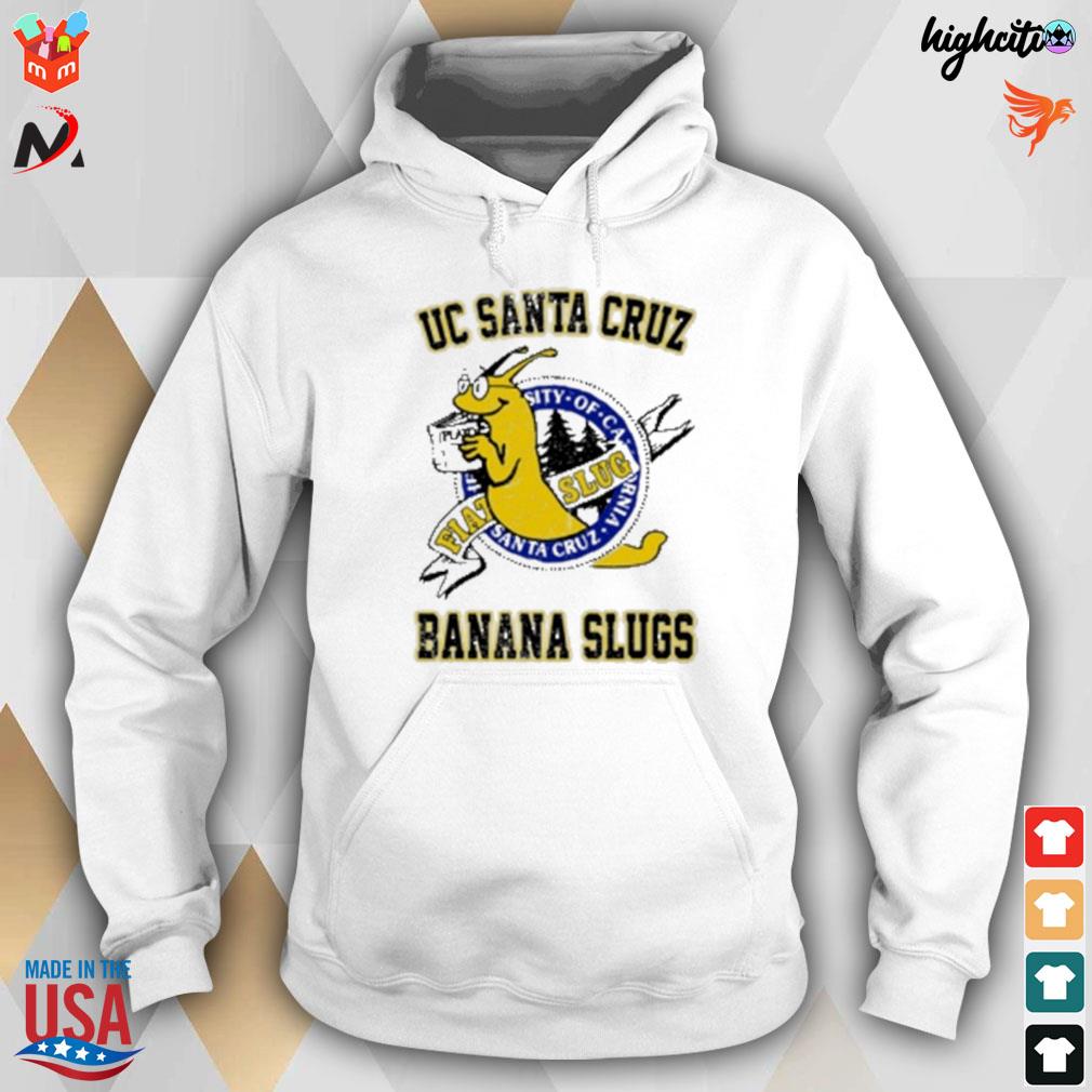 Uc santa cruz banana slugs flat slug cheesy t shirt hoodie