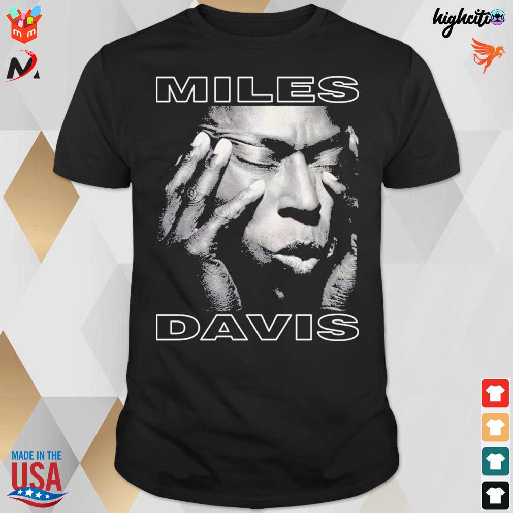 Black and white design Miles Davis t-shirt