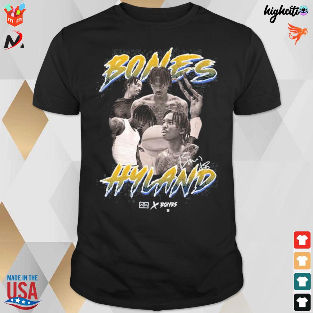 Bones Hyland vintage photo signature t-shirt