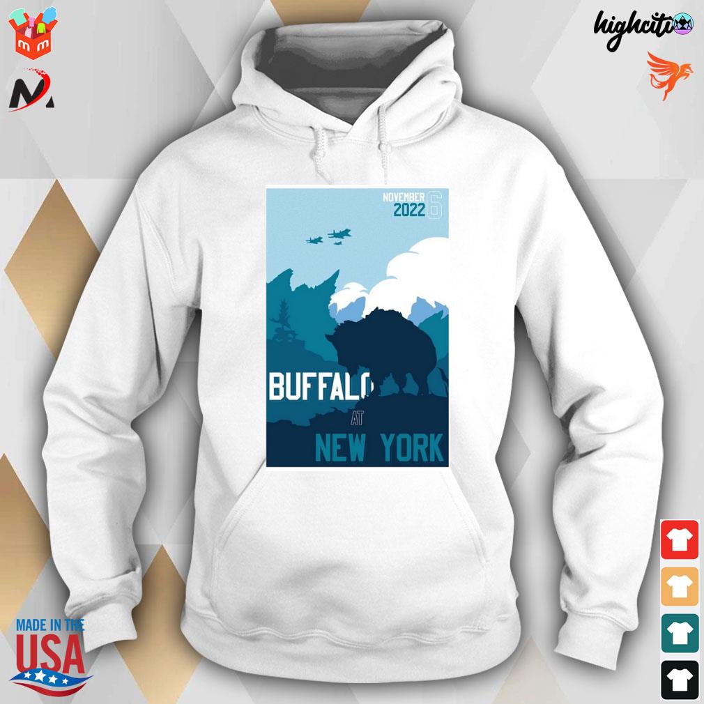 Buffalo Bills vs. new york jets nov 6 2022 game days poster t-shirt,  hoodie, sweater, long sleeve and tank top