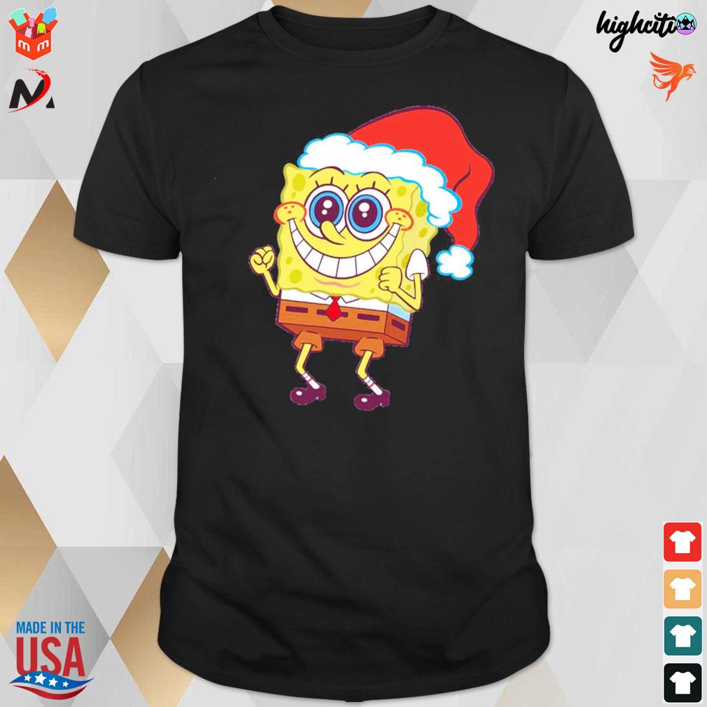 Christmas Spongebob cartoon funny holiday t-shirt