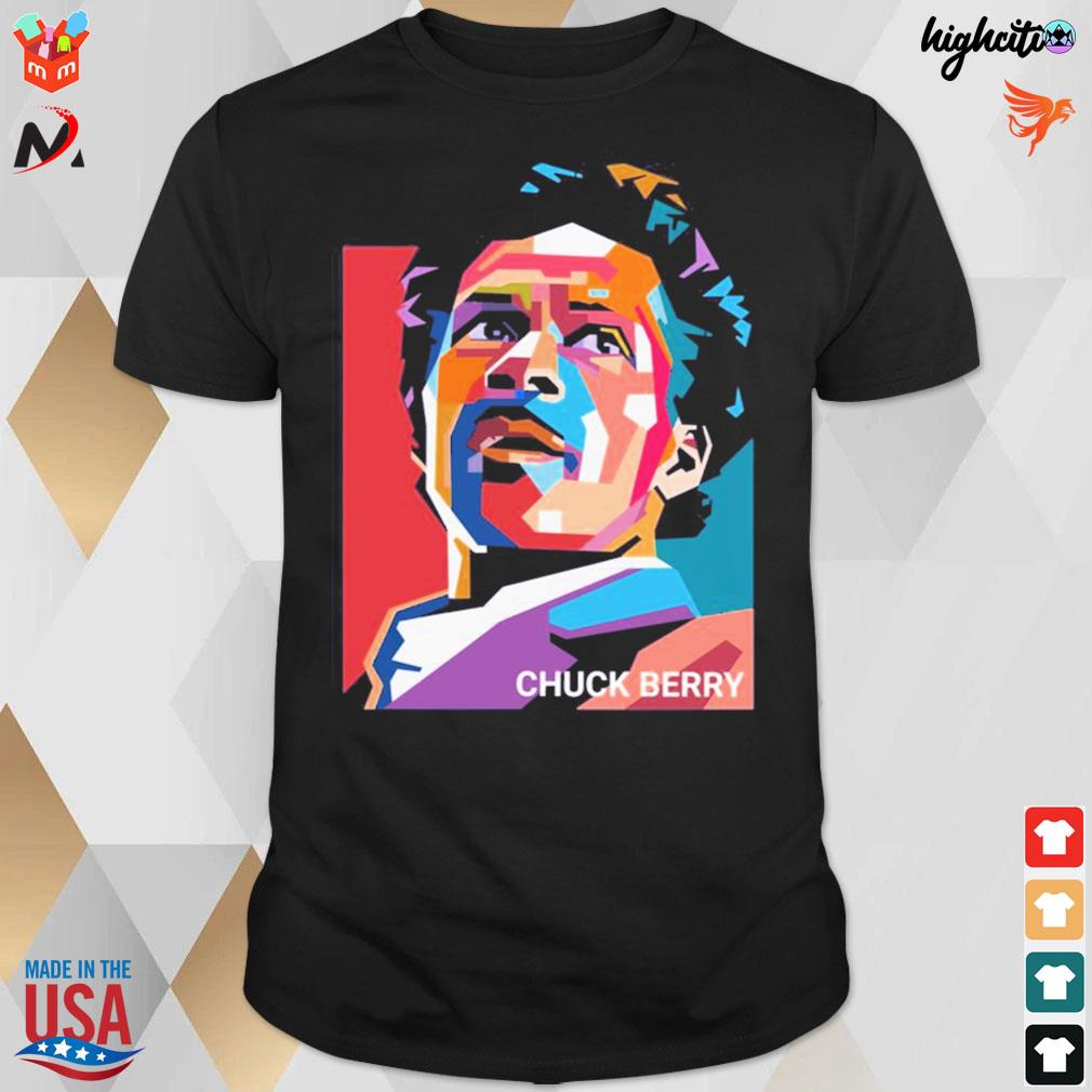 Chuck Berry pop art portrait t-shirt