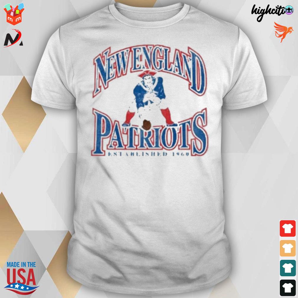 Fanatics branded heathered gray New England Patriots playability pullover established 1960 T-shirt