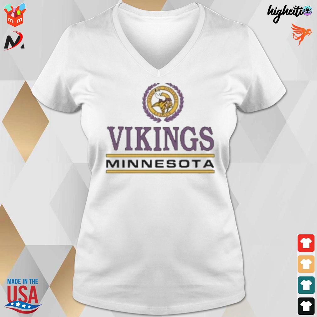 Minnesota Vikings Crest Crewneck from Homage. | Officially Licensed Vintage NFL Apparel from Homage Pro Shop.