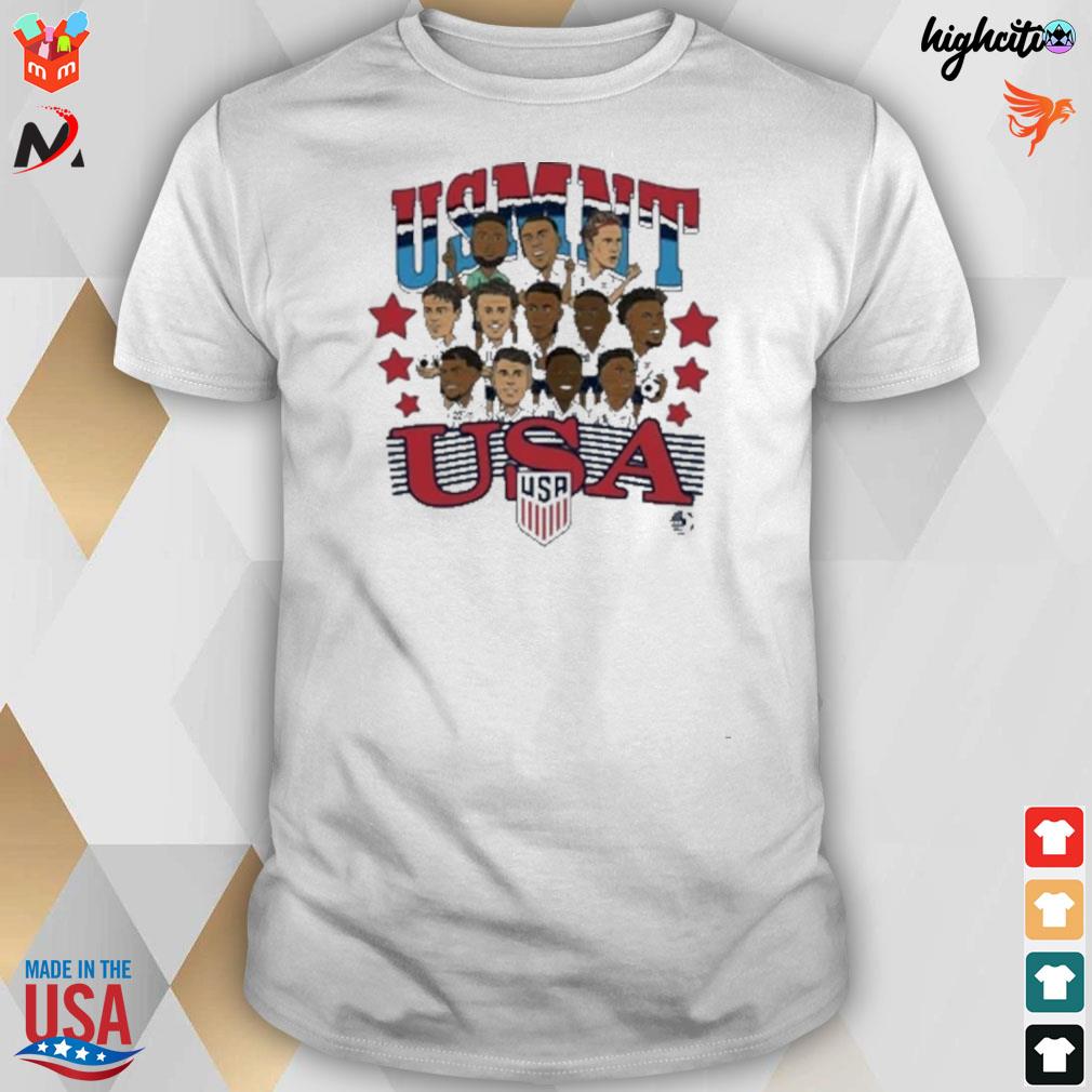 Men's Homage USMNT Character White Tee / L