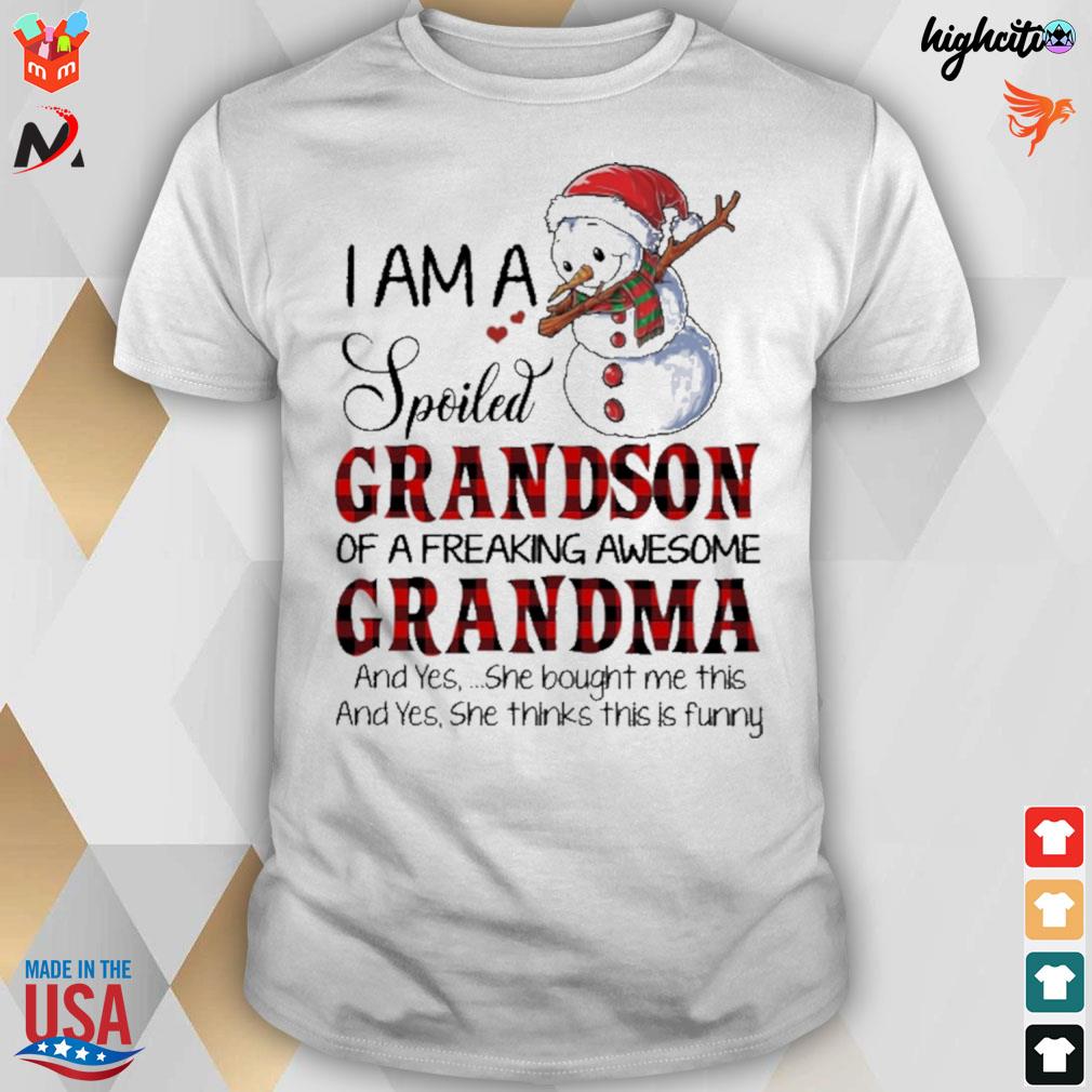 spoiled grandson t shirt