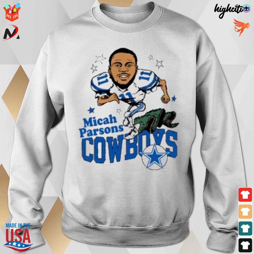 Micah Parsons Cowboys homage caricature player t-shirt, hoodie, sweater,  long sleeve and tank top