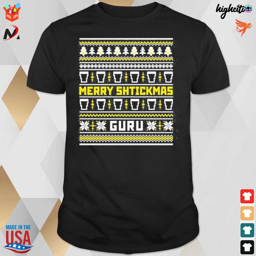 The guinness guru merry shtickmas ugly sweater t-shirt