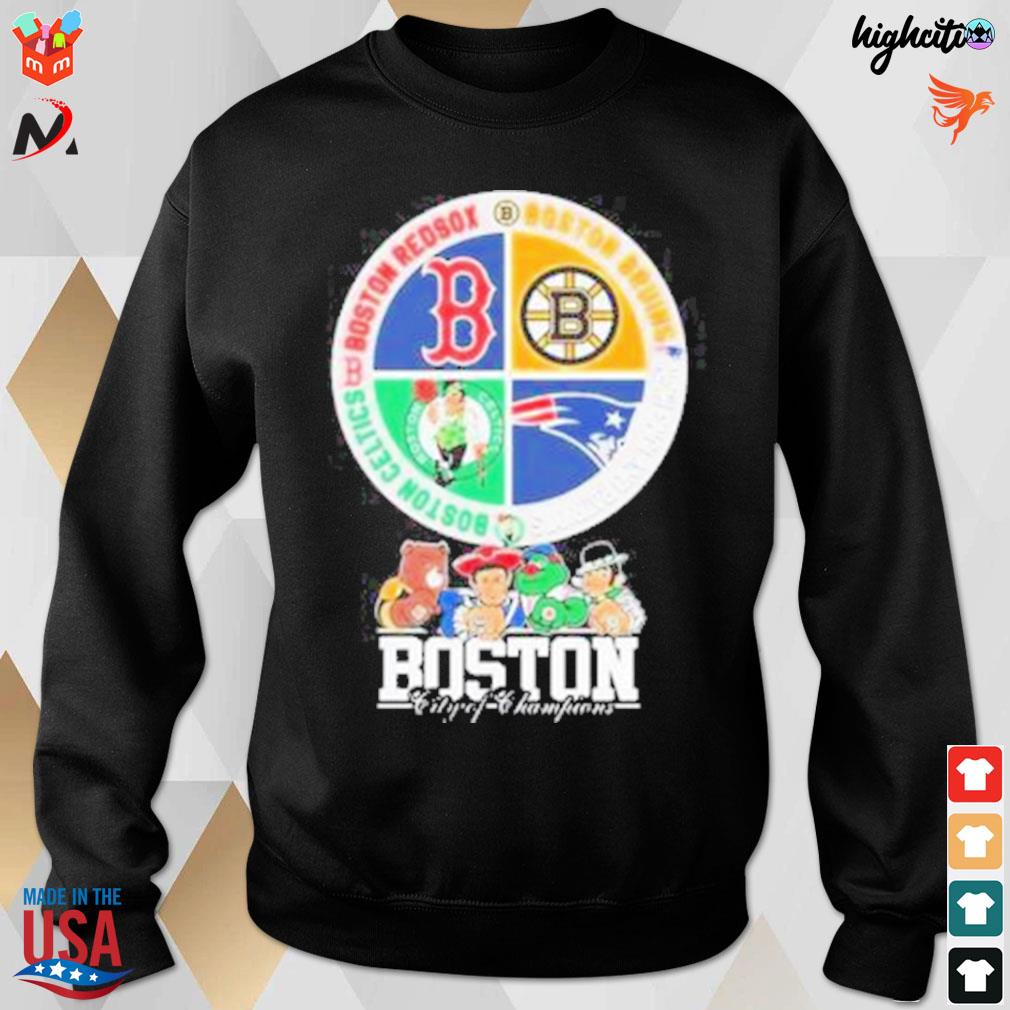 Boston Sports team logos and Mascots shirt, hoodie, sweater, long