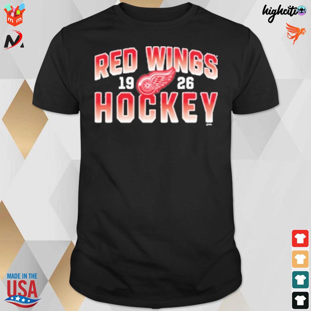 Detroit red wings fanatics branded skate or die 19 26 t-shirt