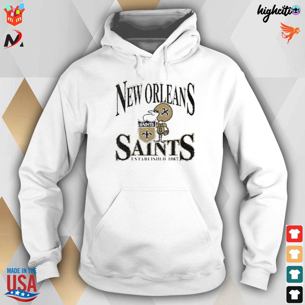 Fanatics branded heathered charcoal New Orleans saints playability