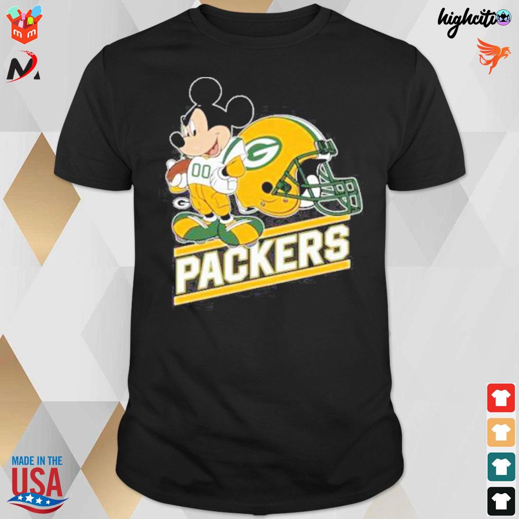 Mickey Mouse And Friends Green Bay Packers Unisex T-Shirt - Teeruto