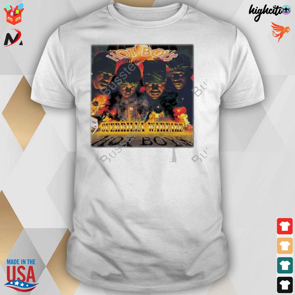 Hot boys guerrilla warfare t-shirt