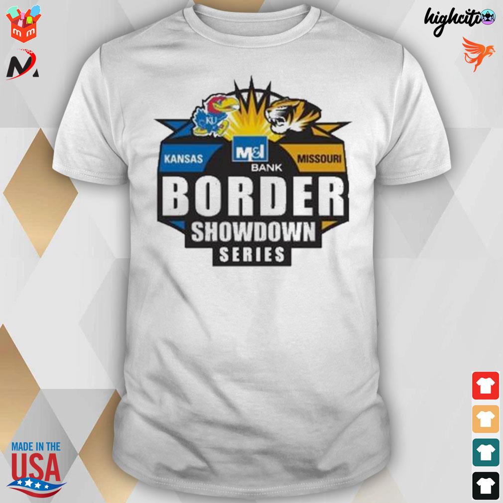Kansas Jayhawks vs Missouri tigers border showdown series t-shirt