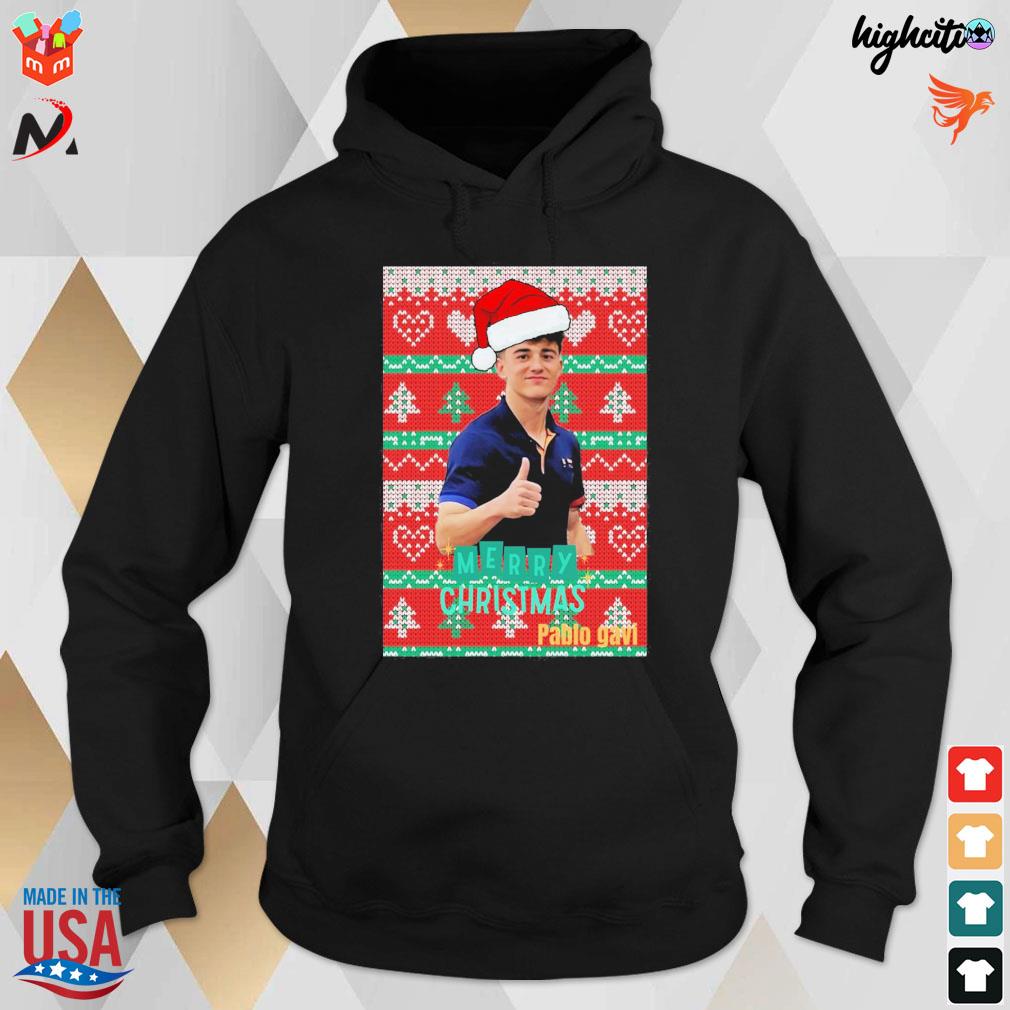 Merry Christmas from Pablo Gavi Spain Football ugly sweater t